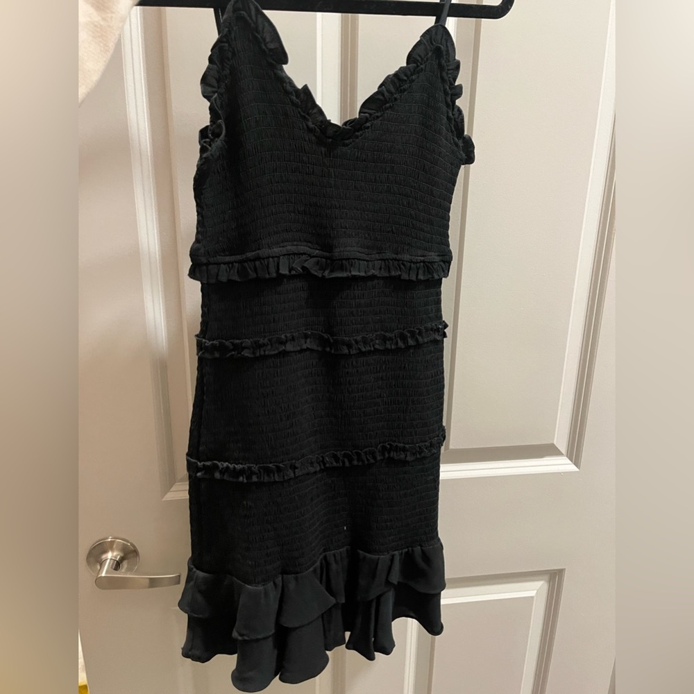 Olivaceous Small black mini dress